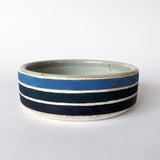 Dog Bowl: Rings Blue