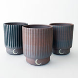 Planter Step: Stripes Dark Brown TXD