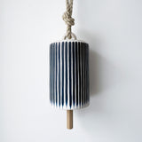 Thrown Bell Tall: Stripes Indigo