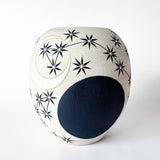 Vessel Round: Sun Moon Stars Indigo