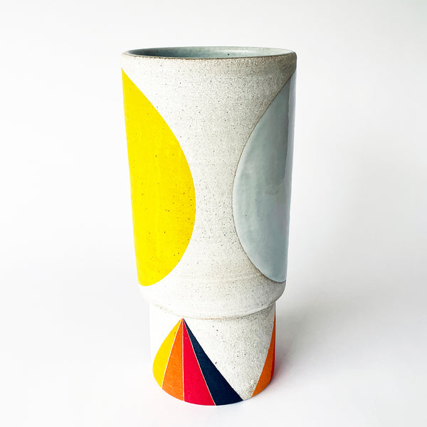 Vessel Step Tall: Prism Domino Yellow