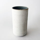 Vessel Tall: White w/Throwing Lines