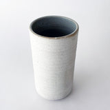 Vessel Tall: White w/Throwing Lines