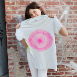 T-Shirt: White w/ Pink Eye